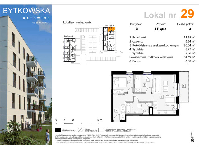 Mieszkanie w inwestycji Katowice Bytkowska przy Parku Śląskim, symbol B29 » nportal.pl