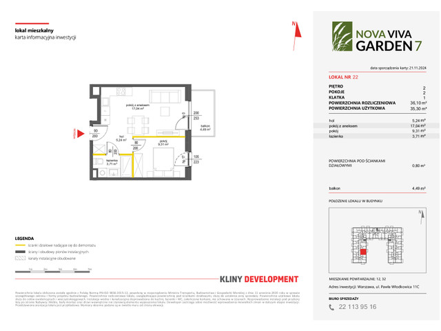 Mieszkanie w inwestycji NOVA VIVA GARDEN, symbol 7_A_22 » nportal.pl