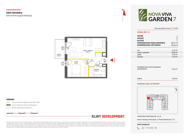 Mieszkanie w inwestycji NOVA VIVA GARDEN, symbol 7_A_38 » nportal.pl