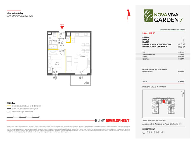 Mieszkanie w inwestycji NOVA VIVA GARDEN, symbol 7_A_45 » nportal.pl