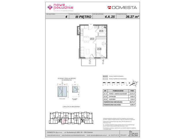 Mieszkanie w inwestycji Nowe Południe, symbol 4.A.25 » nportal.pl