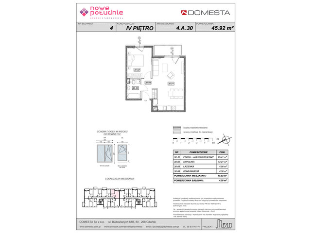 Mieszkanie w inwestycji Nowe Południe, symbol 4.A.30 » nportal.pl