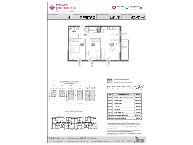 Mieszkanie w inwestycji Nowe Południe, symbol 4.B.18 » nportal.pl