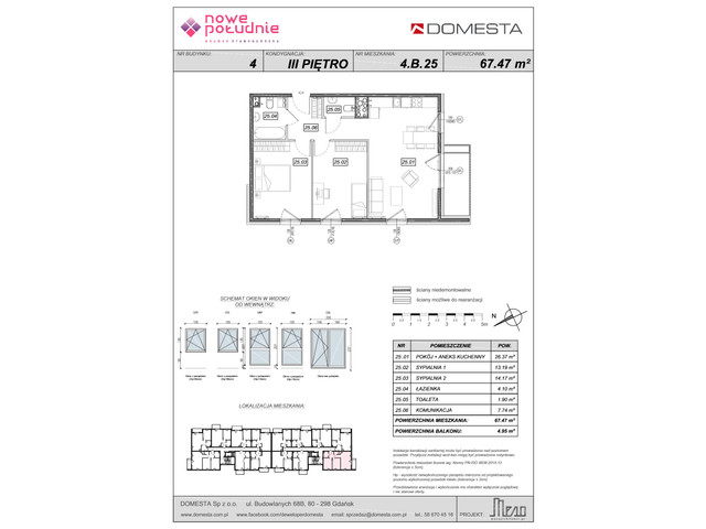Mieszkanie w inwestycji Nowe Południe, symbol 4.B.25 » nportal.pl