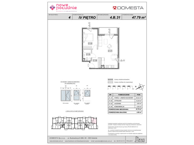 Mieszkanie w inwestycji Nowe Południe, symbol 4.B.31 » nportal.pl