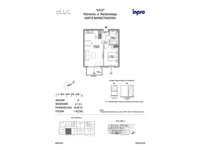 Mieszkanie w inwestycji Atut, symbol E.1.2.3 » nportal.pl
