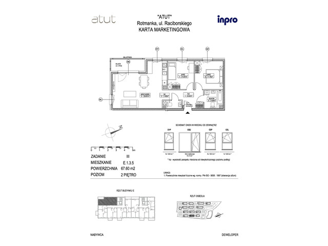 Mieszkanie w inwestycji Atut, symbol E.1.3.5 » nportal.pl