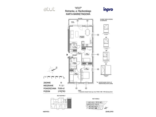 Mieszkanie w inwestycji Atut, symbol F.1.3.1 » nportal.pl