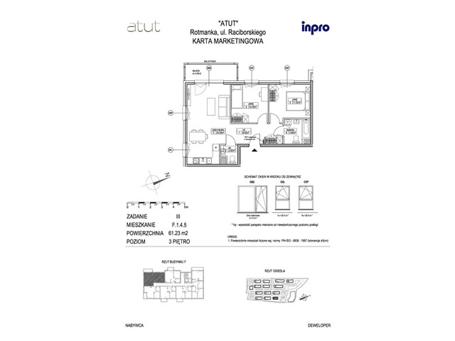 Mieszkanie w inwestycji Atut, symbol F.1.4.5 » nportal.pl