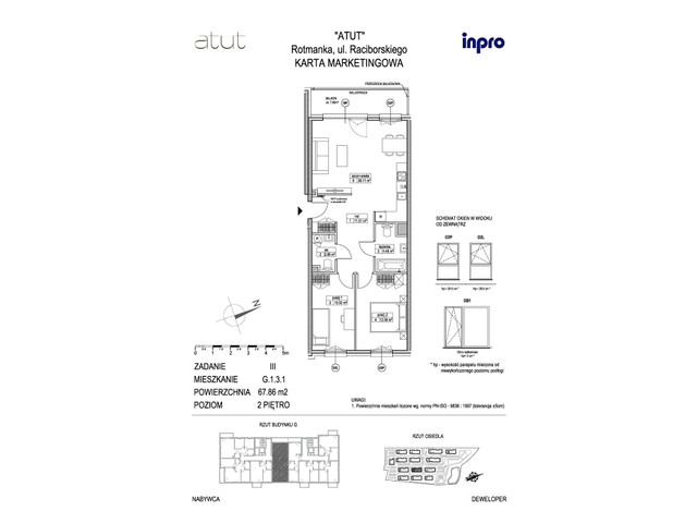 Mieszkanie w inwestycji Atut, symbol G.1.3.1 » nportal.pl