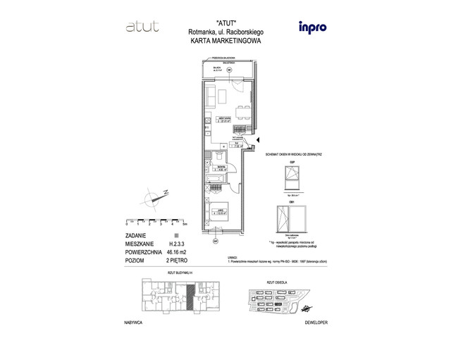 Mieszkanie w inwestycji Atut, symbol H.2.3.3 » nportal.pl