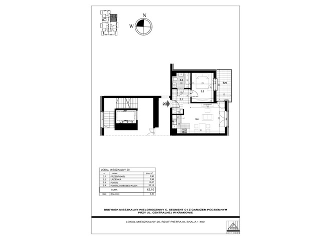 Mieszkanie w inwestycji Centralna C, symbol 20 » nportal.pl