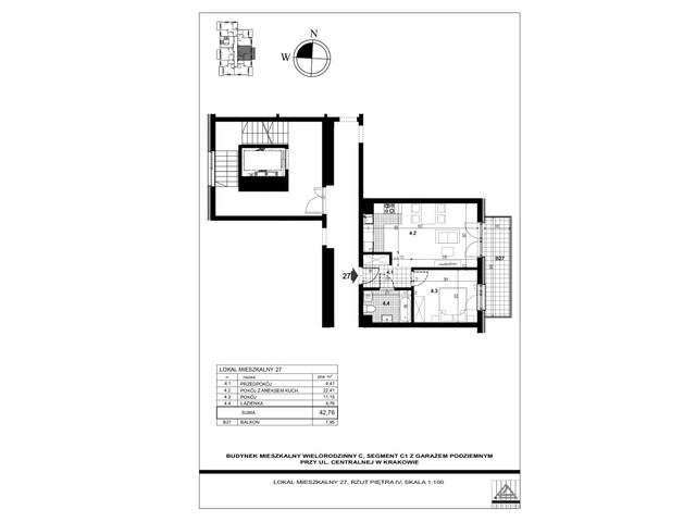 Mieszkanie w inwestycji Centralna C, symbol 27 » nportal.pl