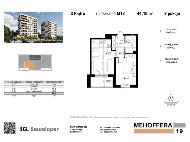 Mieszkanie w inwestycji Mehoffera19, symbol 13 » nportal.pl
