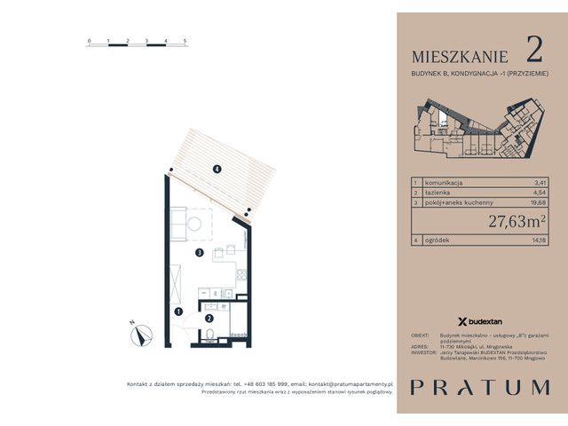 Mieszkanie w inwestycji Pratum Apartamenty Etap I, symbol M2 » nportal.pl