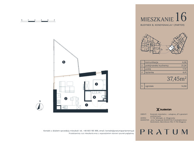 Mieszkanie w inwestycji Pratum Apartamenty Etap I, symbol M16 » nportal.pl