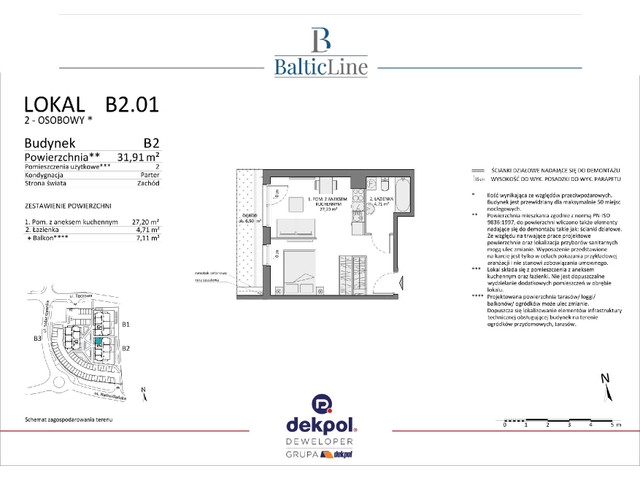 Mieszkanie w inwestycji Baltic Line, symbol B2.01 » nportal.pl