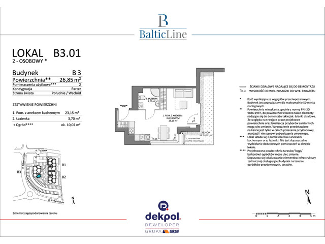 Mieszkanie w inwestycji Baltic Line, budynek Promocja., symbol B3.01 » nportal.pl