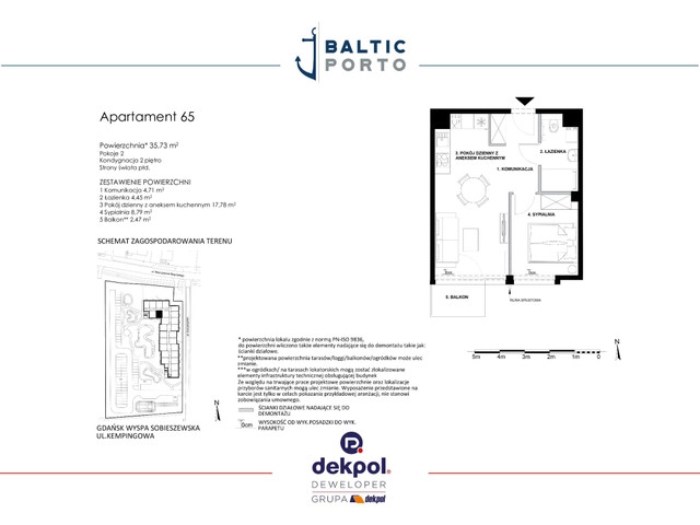 Mieszkanie w inwestycji Baltic Porto, budynek Promocja, symbol M65 » nportal.pl