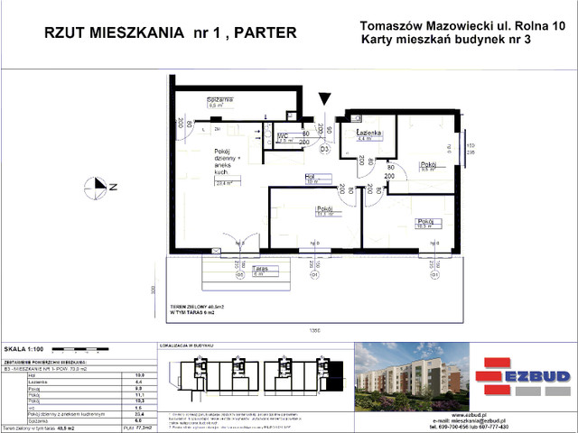 Mieszkanie w inwestycji Rolna 8/14 etap II, symbol B3B/1 » nportal.pl