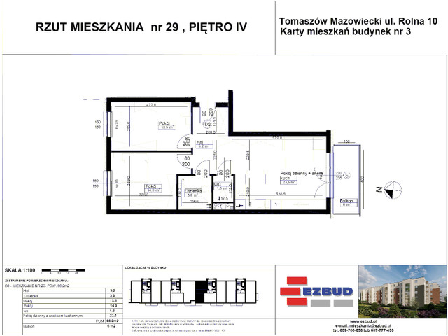 Mieszkanie w inwestycji Rolna 8/14 etap II, symbol B3B/29 » nportal.pl