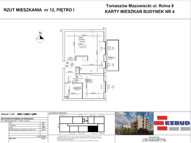 Mieszkanie w inwestycji Rolna 8/14 etap II, symbol B4/12 » nportal.pl