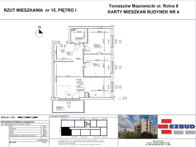 Mieszkanie w inwestycji Rolna 8/14 etap II, symbol B4/15 » nportal.pl