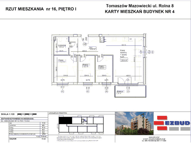 Mieszkanie w inwestycji Rolna 8/14 etap II, symbol B4/16 » nportal.pl