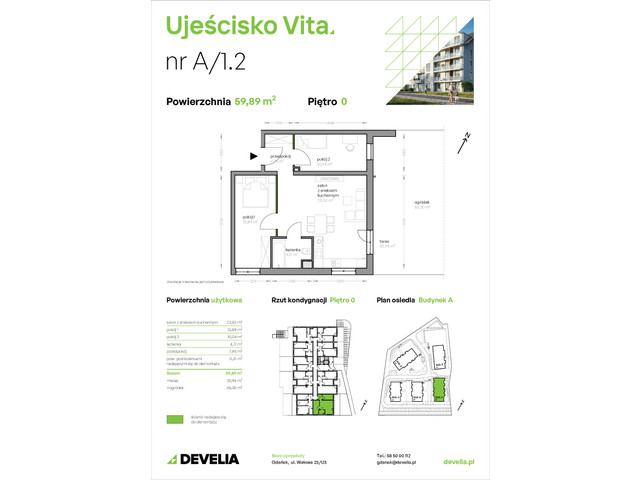 Mieszkanie w inwestycji Ujeścisko Vita, symbol A/1.2 » nportal.pl