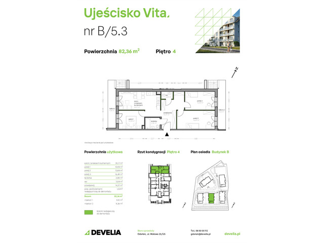 Mieszkanie w inwestycji Ujeścisko Vita, symbol B/5.3 » nportal.pl