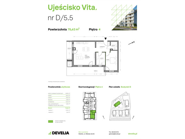 Mieszkanie w inwestycji Ujeścisko Vita, symbol D/5.5 » nportal.pl