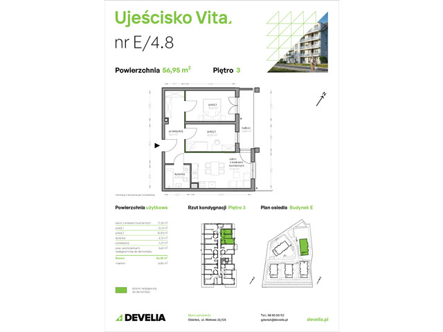 Mieszkanie w inwestycji Ujeścisko Vita, symbol E/4.8 » nportal.pl