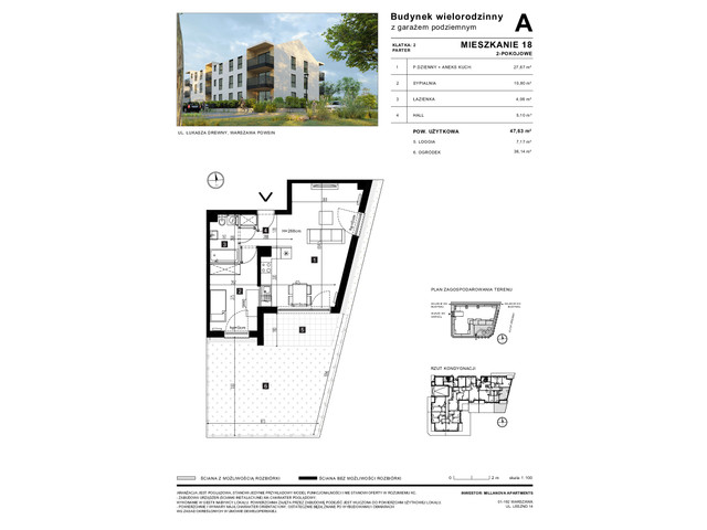 Mieszkanie w inwestycji Millanova Apartments, symbol A.0.18 » nportal.pl