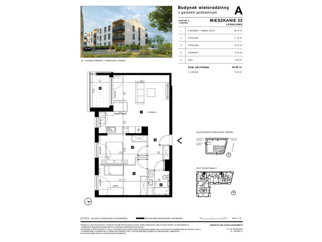 Mieszkanie w inwestycji Millanova Apartments, symbol A.1.22 » nportal.pl