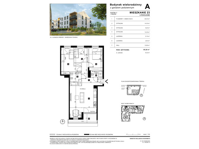 Mieszkanie w inwestycji Millanova Apartments, symbol A.1.23 » nportal.pl