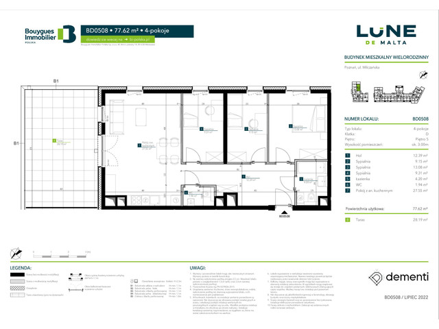 Mieszkanie w inwestycji Lune De Malta, symbol BD0508 » nportal.pl