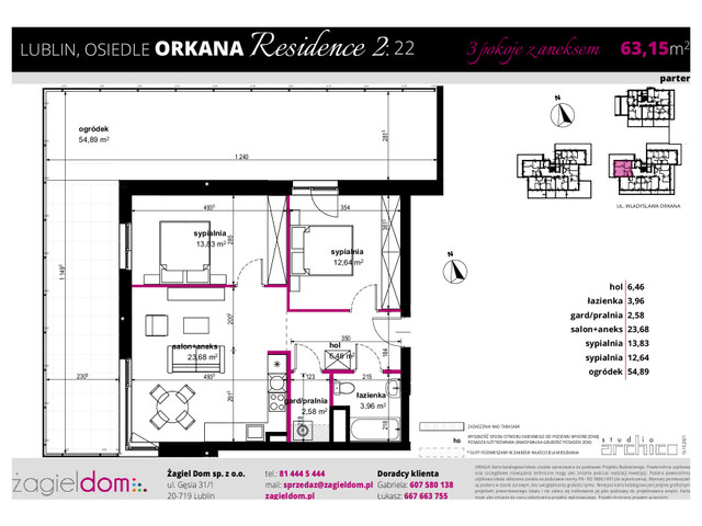 Mieszkanie w inwestycji ORKANA RESIDENCE II, symbol D-LO2-LM-22 » nportal.pl