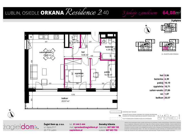 Mieszkanie w inwestycji ORKANA RESIDENCE II, symbol D-LO2-LM-40 » nportal.pl
