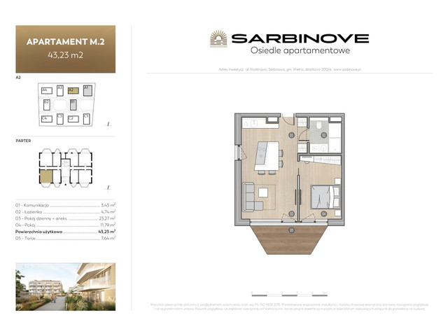 Mieszkanie w inwestycji Sarbinove Osiedle Apartamentowe, symbol A2.M.2 » nportal.pl