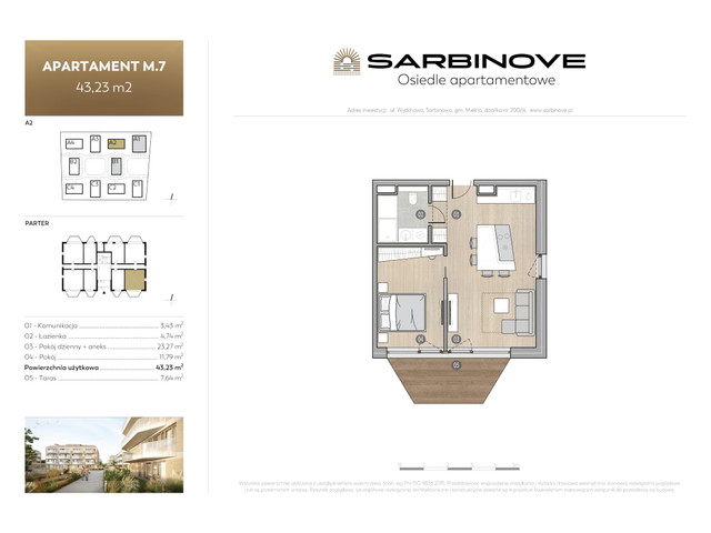 Mieszkanie w inwestycji Sarbinove Osiedle Apartamentowe, symbol A2.M.7 » nportal.pl