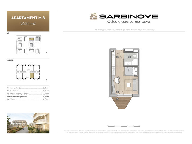 Mieszkanie w inwestycji Sarbinove Osiedle Apartamentowe, symbol A2.M.8 » nportal.pl