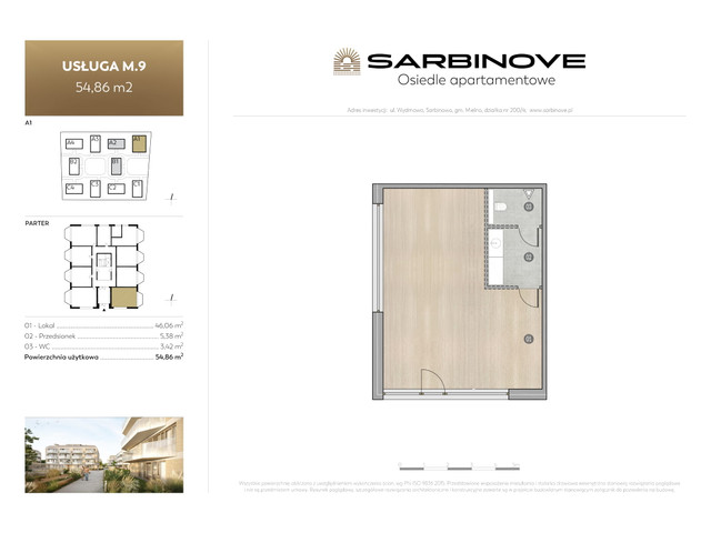 Mieszkanie w inwestycji Sarbinove Osiedle Apartamentowe, budynek Rezerwacja, symbol A1.M.9 » nportal.pl