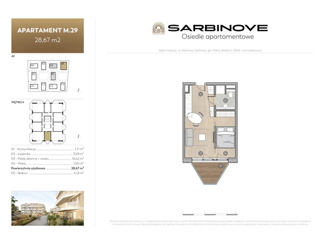Mieszkanie w inwestycji Sarbinove Osiedle Apartamentowe, symbol A1.M.29 » nportal.pl