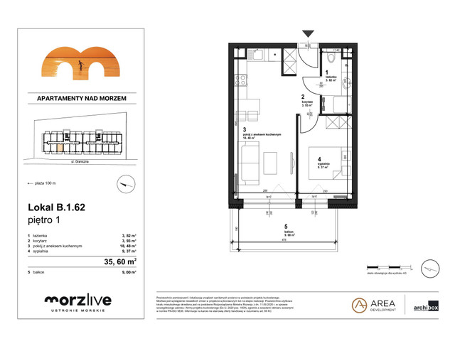 Mieszkanie w inwestycji Morzlive, symbol B.1.62 » nportal.pl