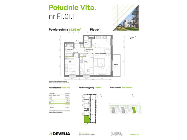 Mieszkanie w inwestycji Południe Vita, symbol F1/11/M » nportal.pl