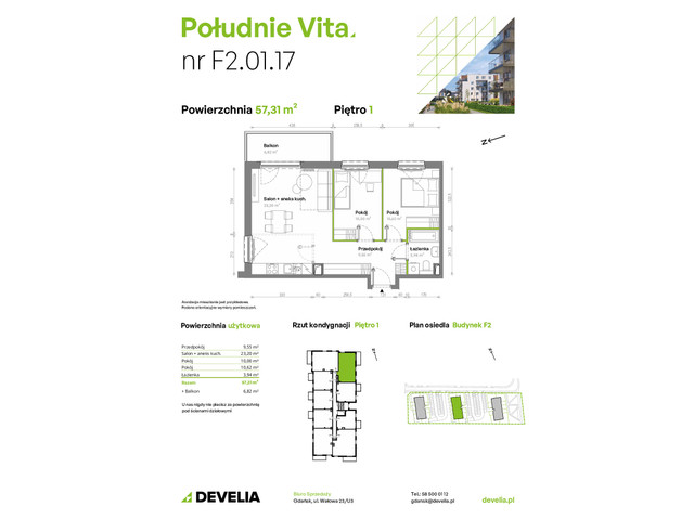 Mieszkanie w inwestycji Południe Vita, symbol F2/17/M » nportal.pl