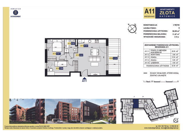 Mieszkanie w inwestycji Apartamenty Złota - mieszkania i pent..., symbol A11 » nportal.pl