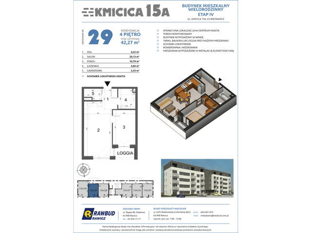 Mieszkanie w inwestycji Kmicica 15 A Etap II, symbol 29 » nportal.pl