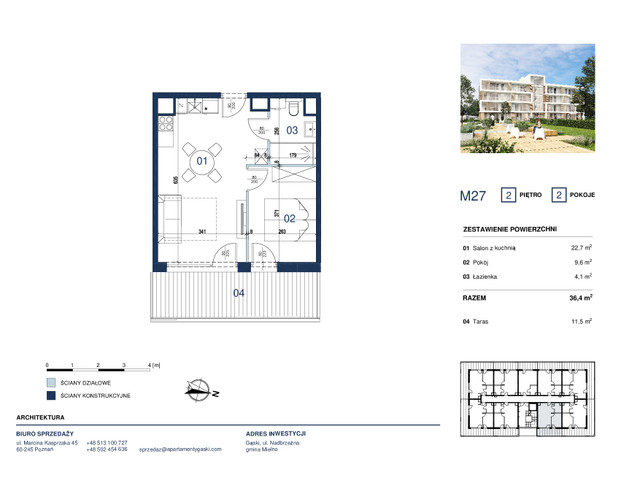 Mieszkanie w inwestycji Apartamenty Gąski, symbol 27 » nportal.pl