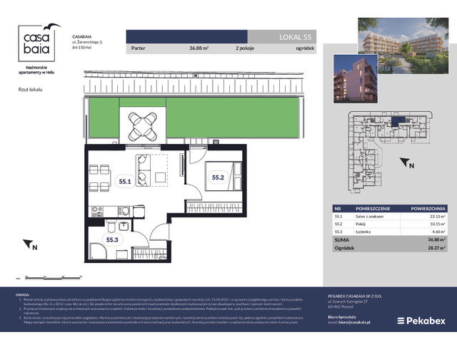 Komercyjne w inwestycji Casa Baia, symbol 55 » nportal.pl